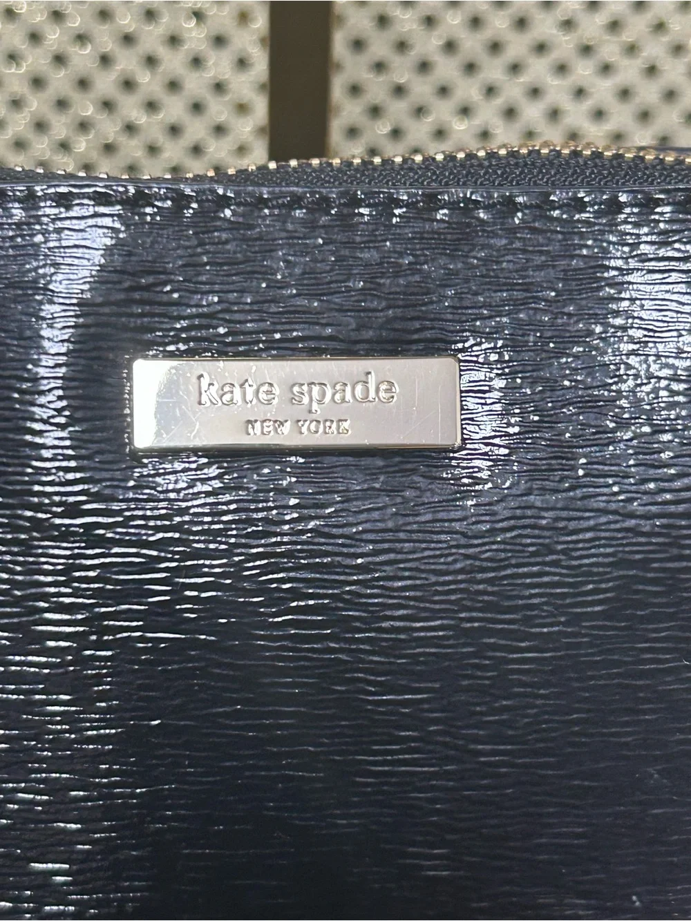 kate spade NY Bixby Place Carli Black Patent Leather Satchel Approx. 11 x 9 x 5